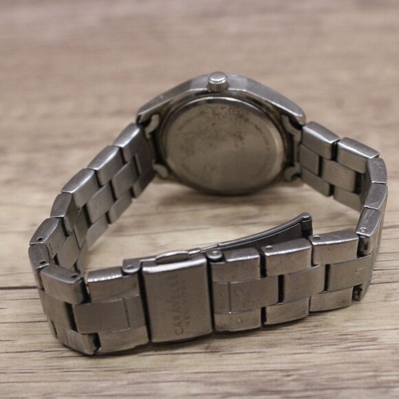 Caravelle Watch Womens Silver Tone Stainless Steel Classic Rhinestones Dial - Picture 7 of 9